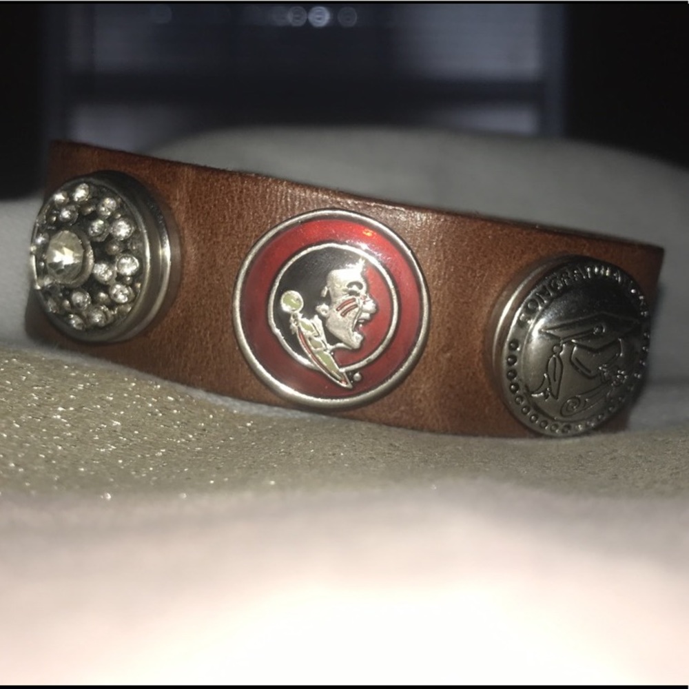 Leather Gingersnap bracelet